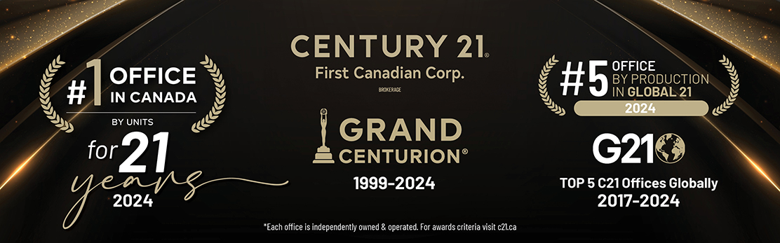 Century 21 First Canadian Corp. Logo with 2024 awards listed